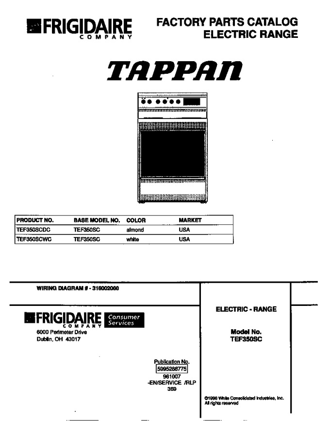 Diagram for TEF350SCWC