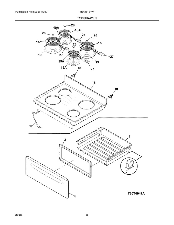Diagram for TEF351EWF