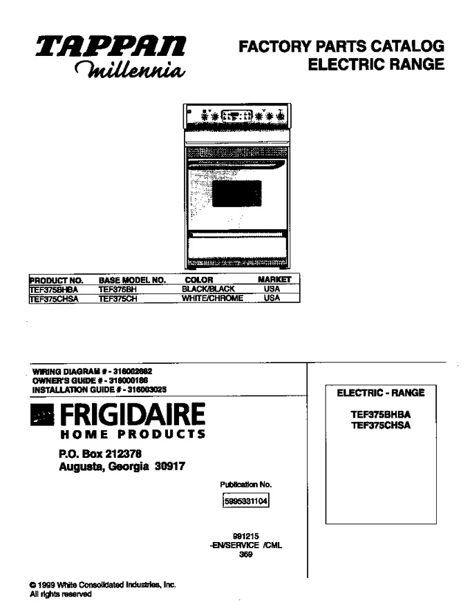 Diagram for TEF375BHBA
