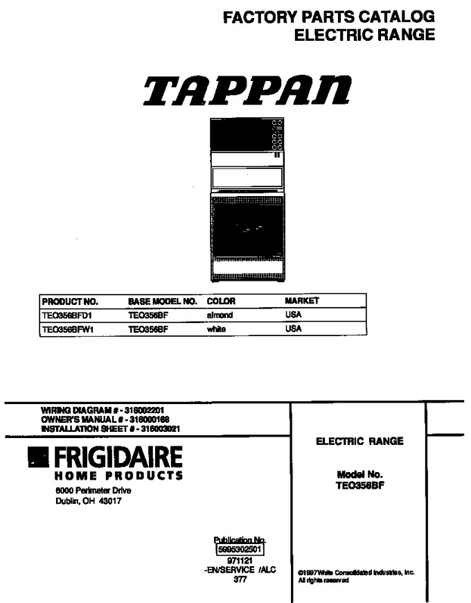 Diagram for TEO356BFW1