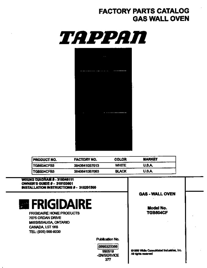 Diagram for TGB504CFS3