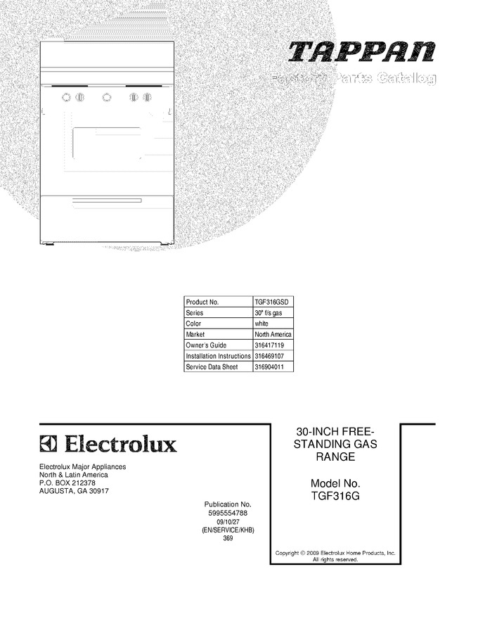 Diagram for TGF316GSD