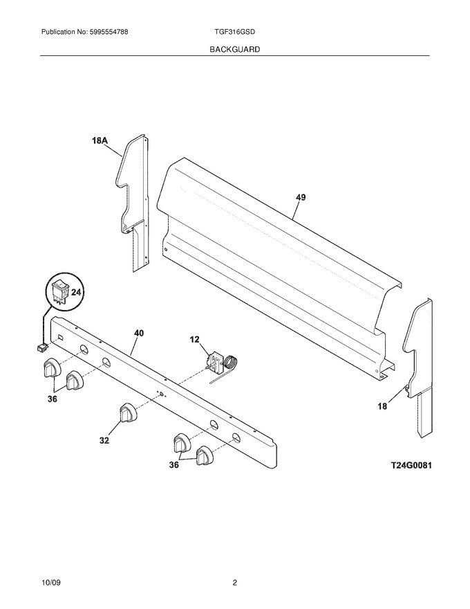 Diagram for TGF316GSD