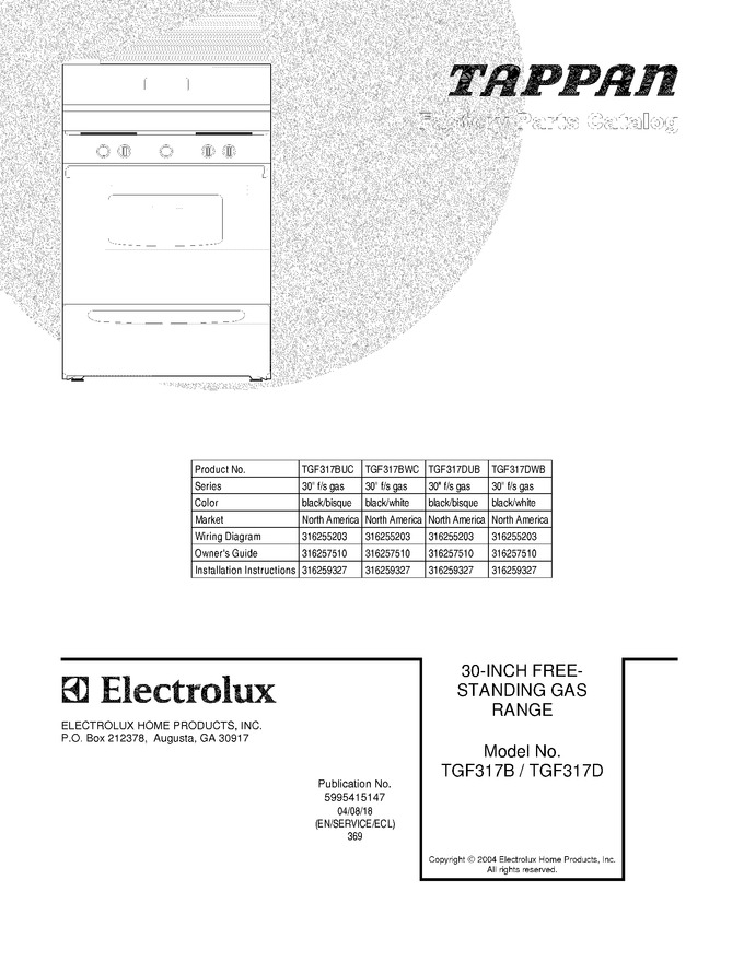Diagram for TGF317BWC