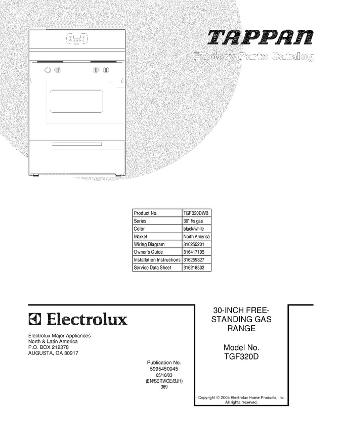 Diagram for TGF320DWB