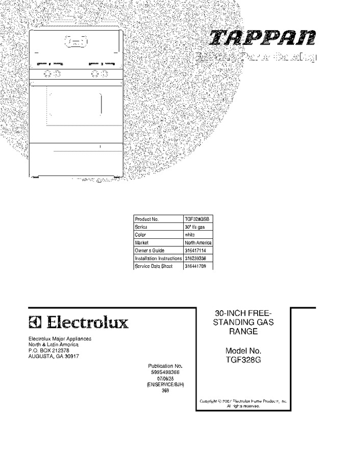 Diagram for TGF328GSB