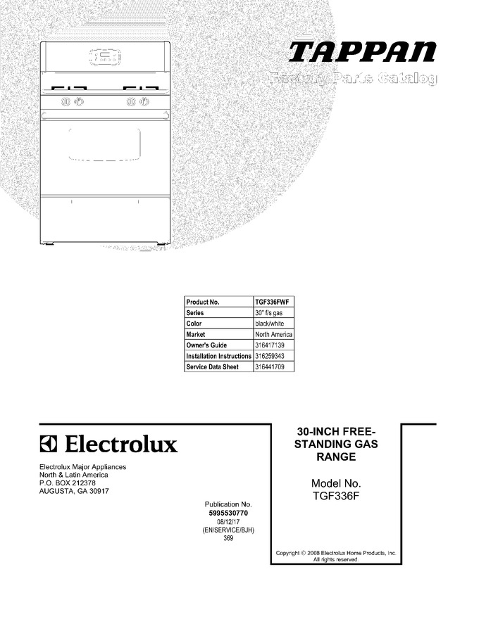 Diagram for TGF336FWF