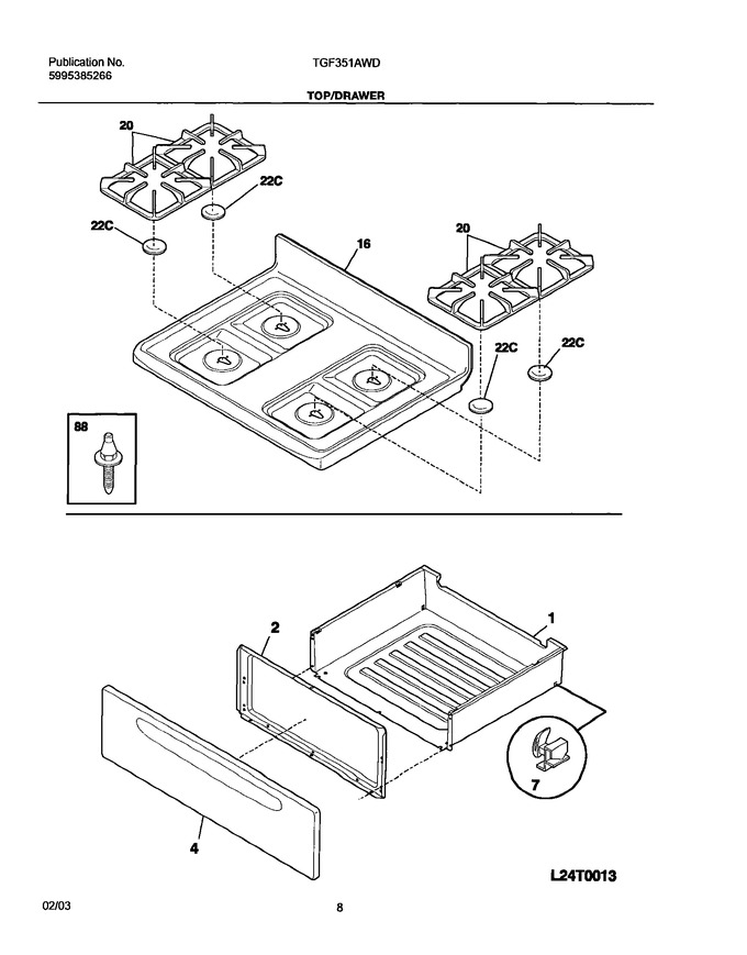 Diagram for TGF351AWD