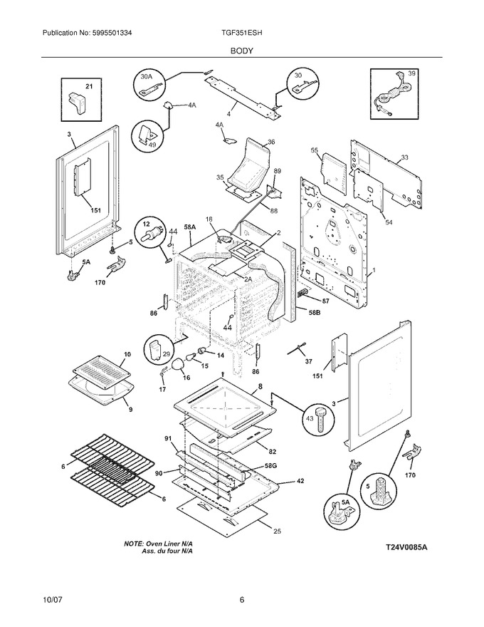 Diagram for TGF351ESH