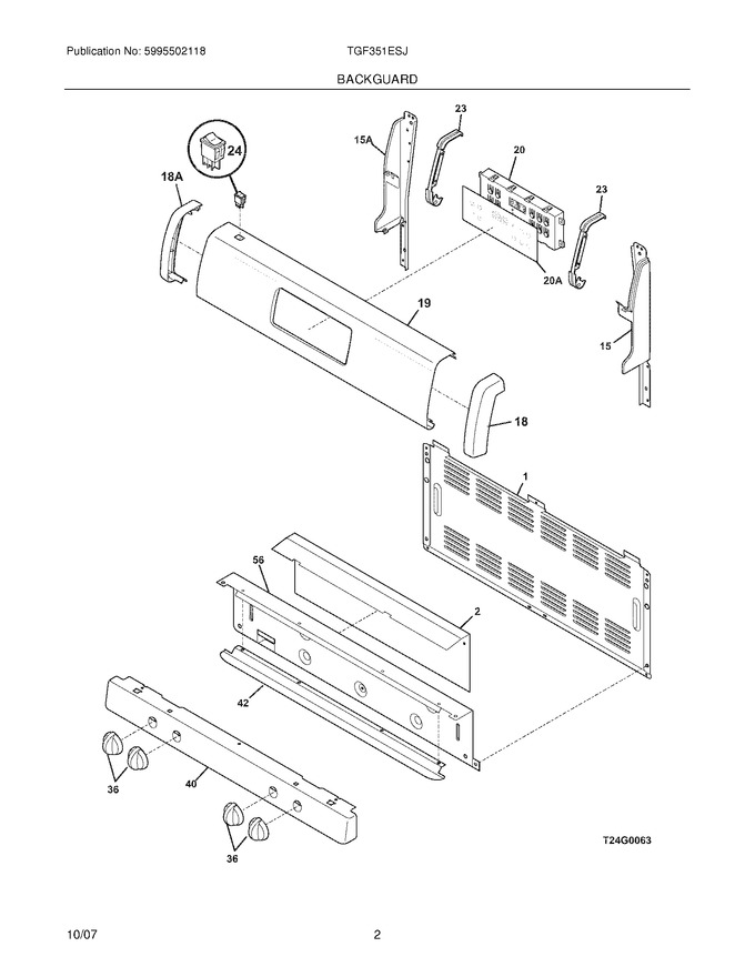 Diagram for TGF351ESJ