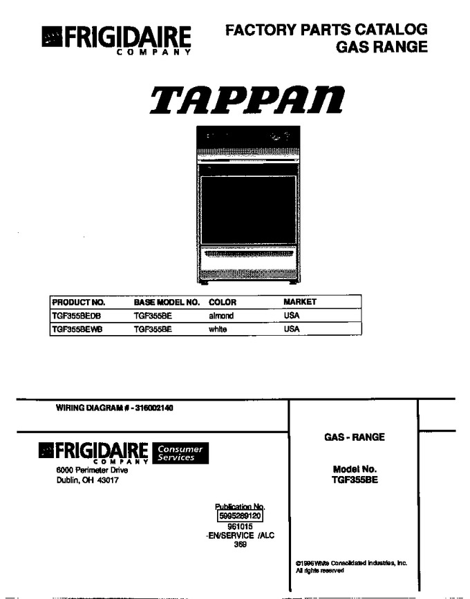 Diagram for TGF355BEWB