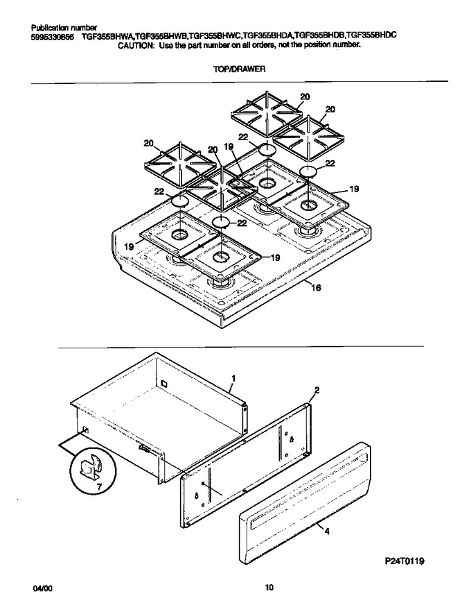 Diagram for TGF355BHWB