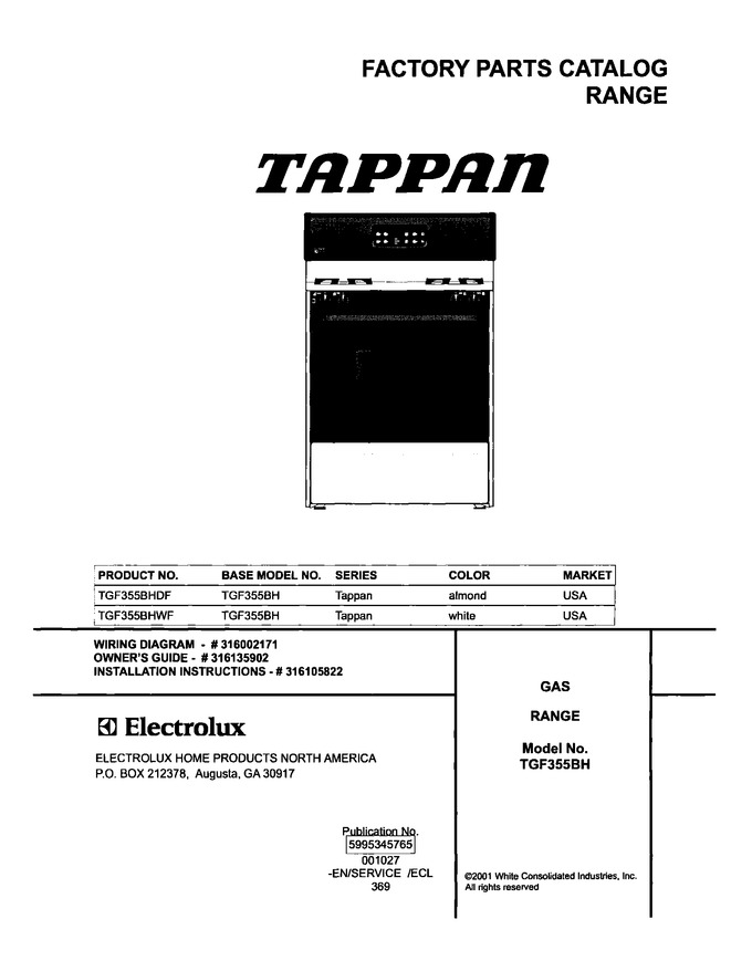 Diagram for TGF355BHWF