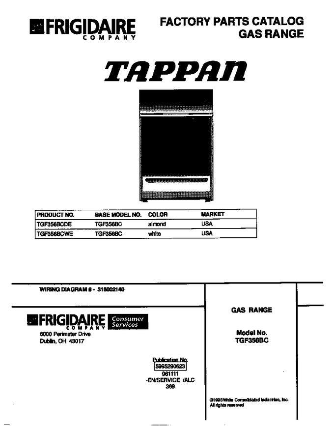 Diagram for TGF356BCWE