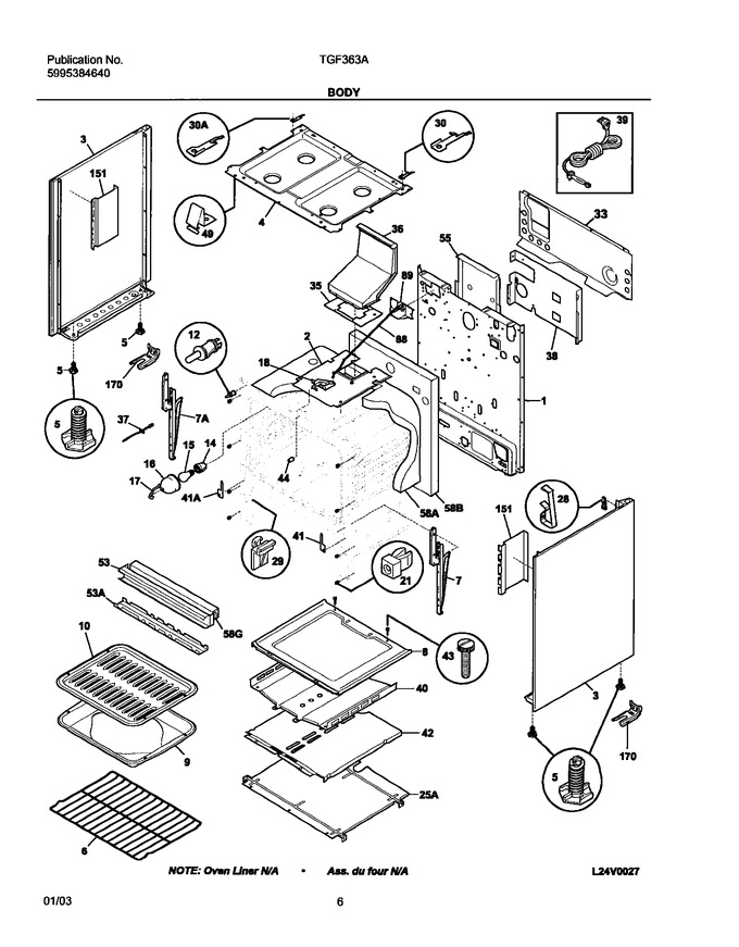 Diagram for TGF363AWD