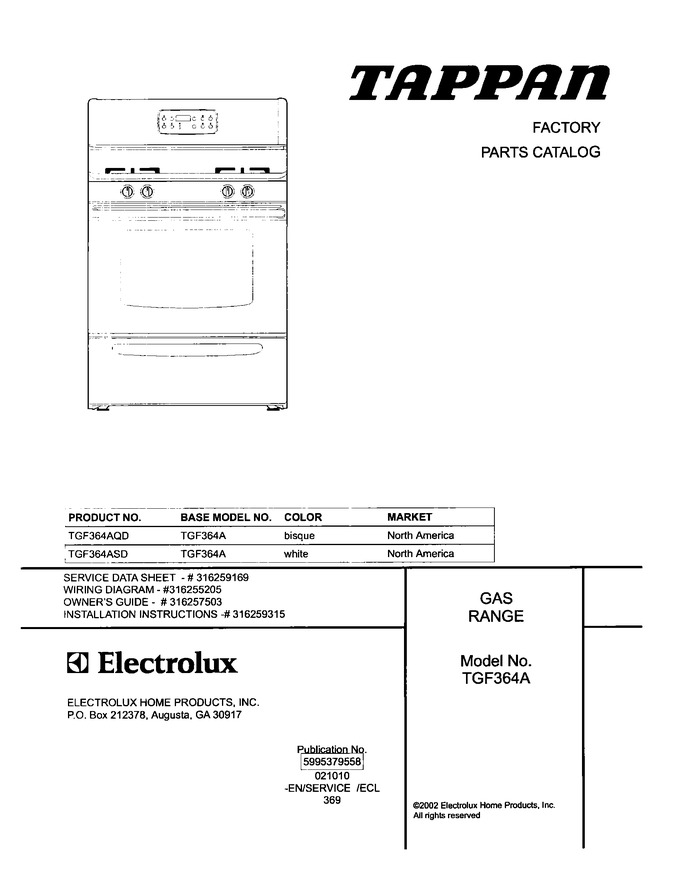 Diagram for TGF364ASD