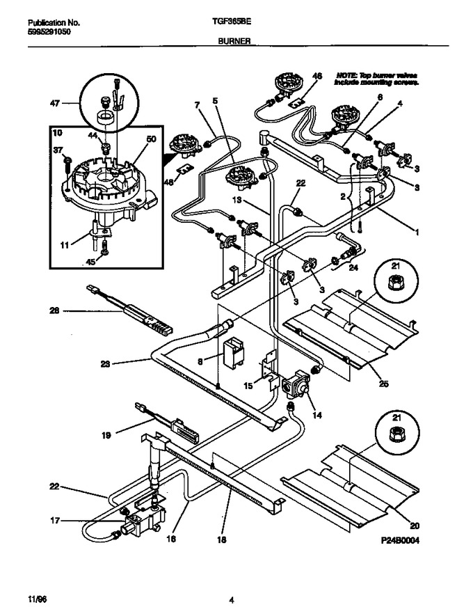 Diagram for TGF365BEWB
