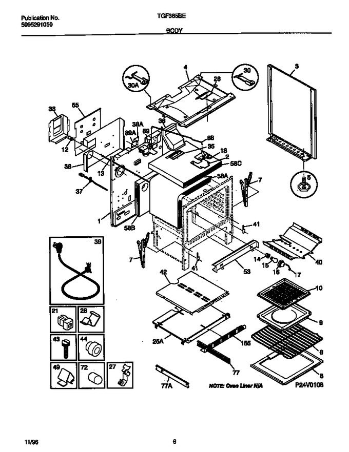 Diagram for TGF365BEWB