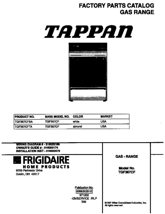 Diagram for TGF367CFSA