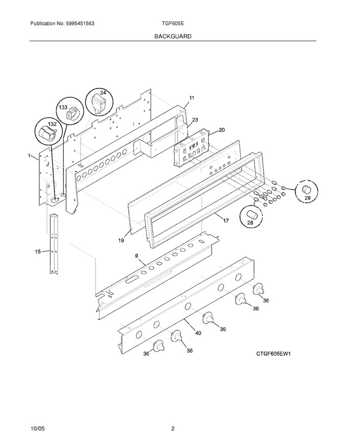 Diagram for TGF605EU1
