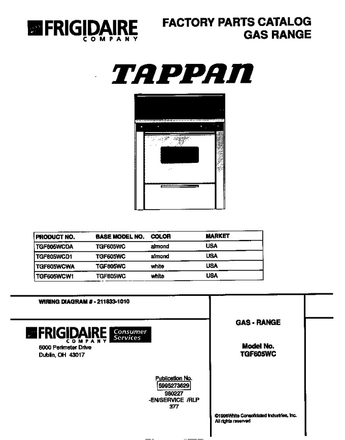 Diagram for TGF605WCDA
