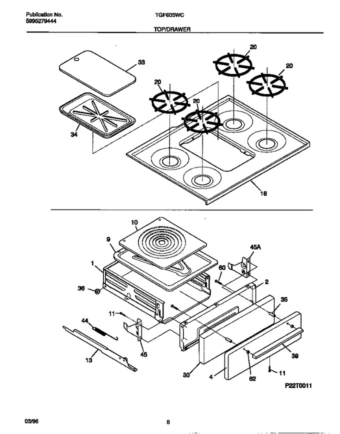 Diagram for TGF605WCW2
