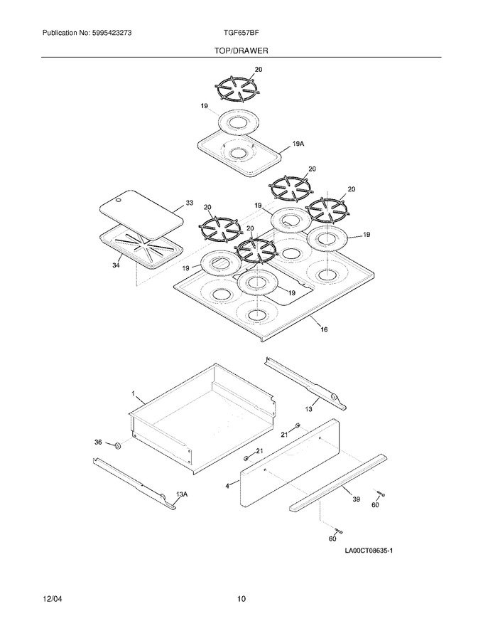 Diagram for TGF657BFW6