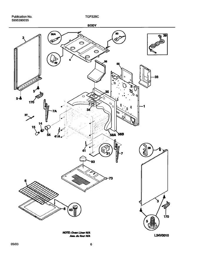 Diagram for TGFS26CBA