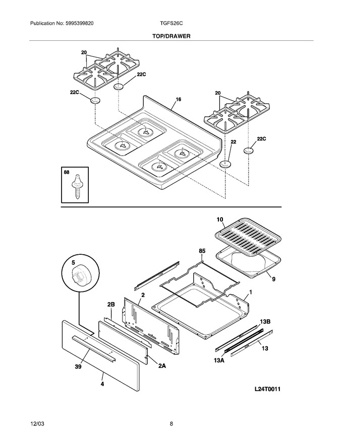 Diagram for TGFS26CSB