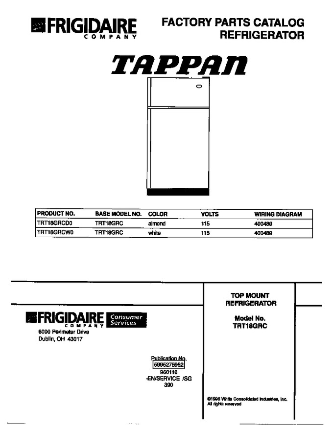Diagram for TRT18GRCD0
