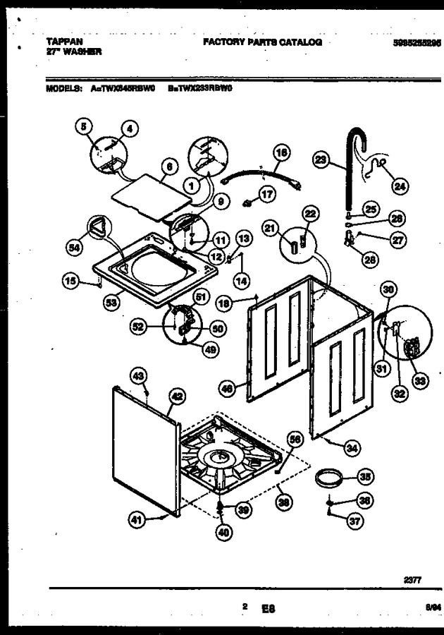 Diagram for TWX233RBD0