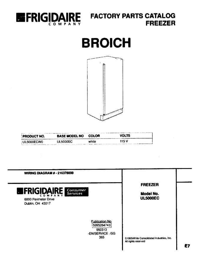 Diagram for UL5000ECW0