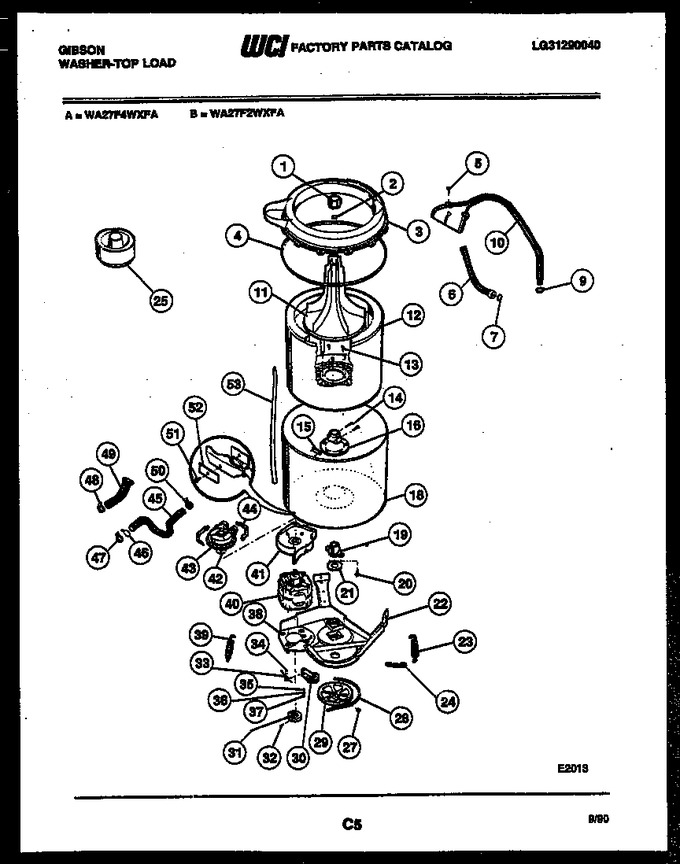 Diagram for WA27F2WXFA