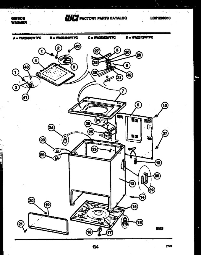 Diagram for WA28F2WTFC