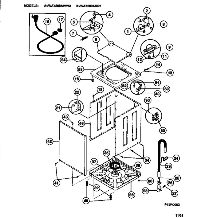 Diagram for WA7200AWW3