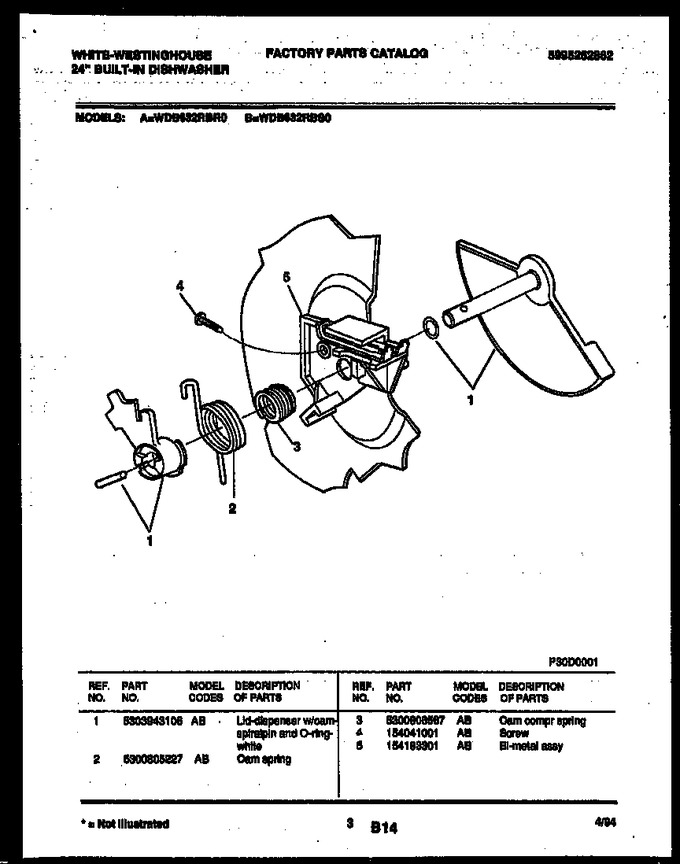 Diagram for WDB632RBS0