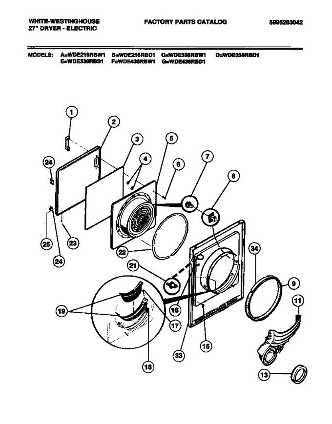Diagram for WDE216RBD1