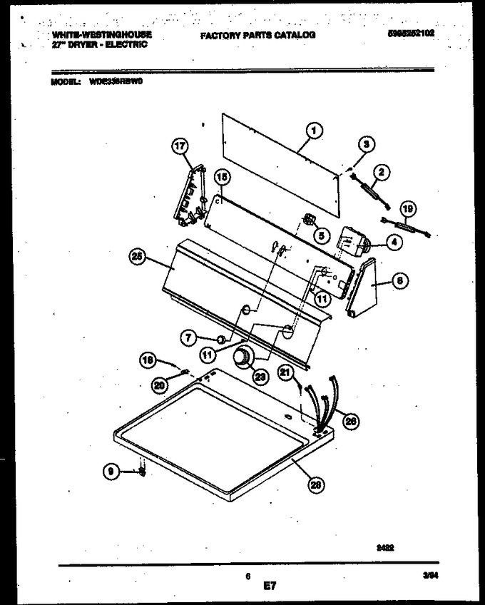 Diagram for WDE336RBD0