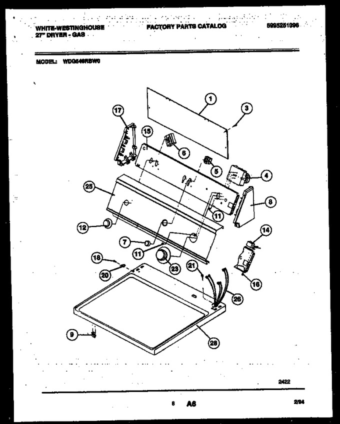 Diagram for WDG546RBD0
