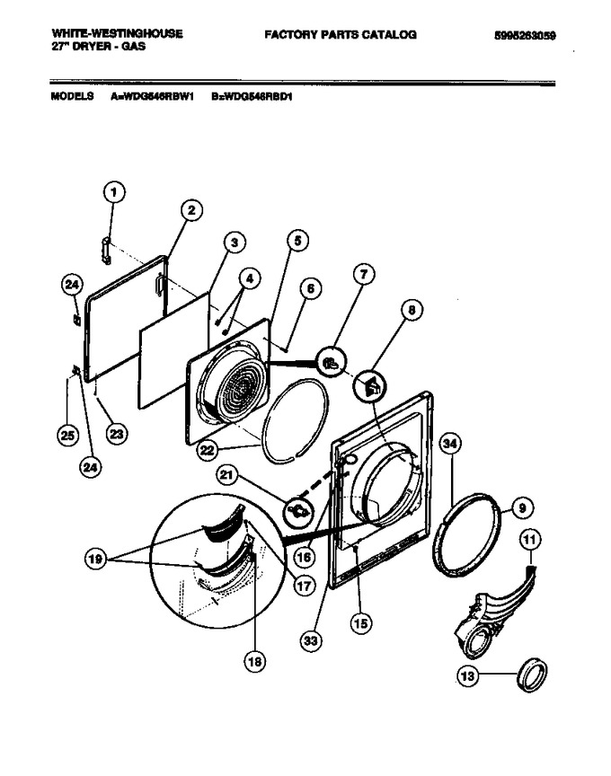 Diagram for WDG546RBD1