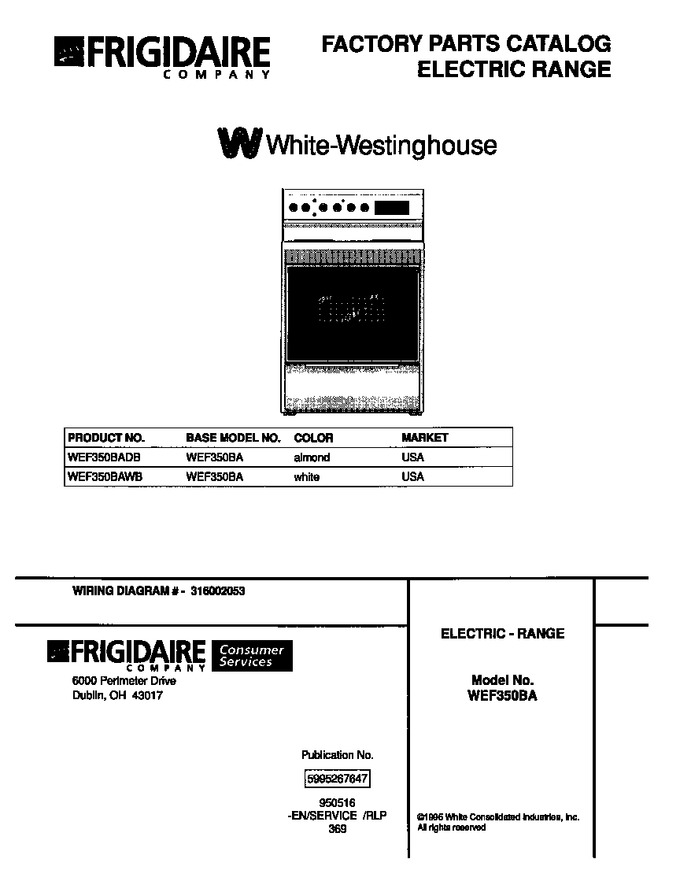 Diagram for WEF350BAWB
