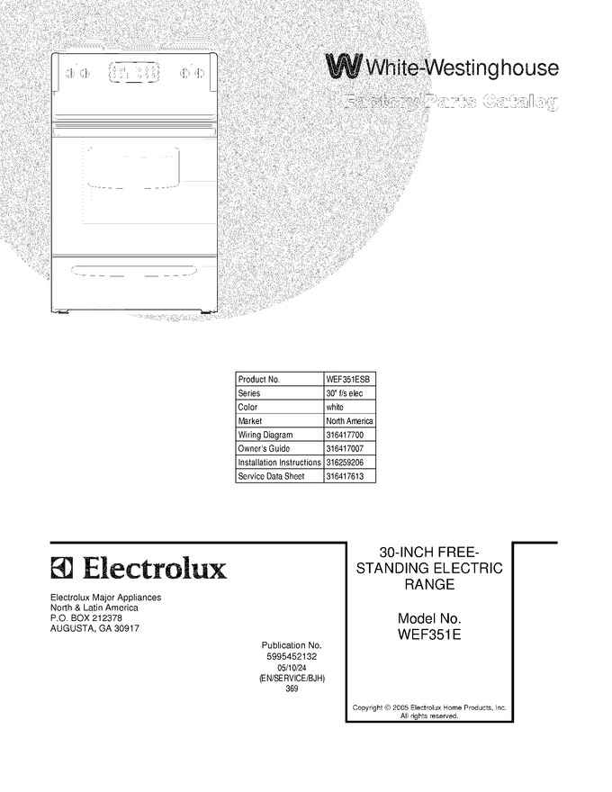 Diagram for WEF351ESB