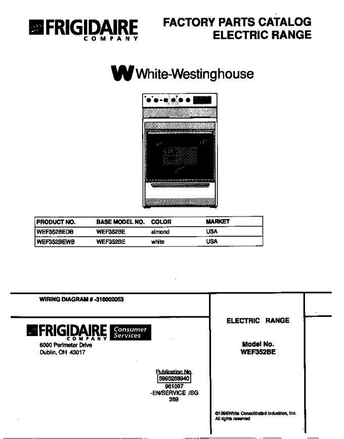 Diagram for WEF352BEWB
