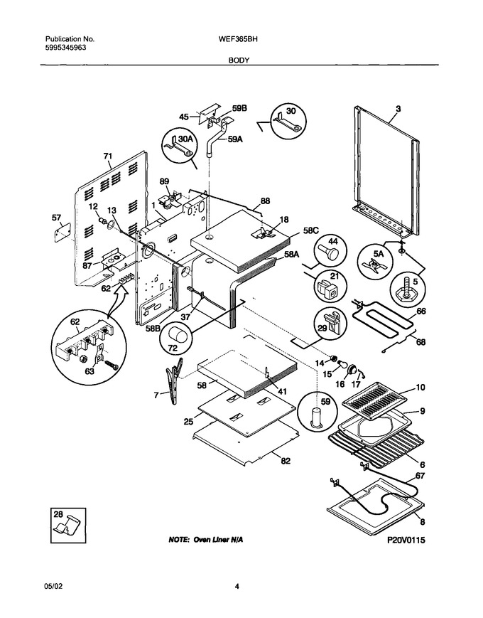 Diagram for WEF365BHWA