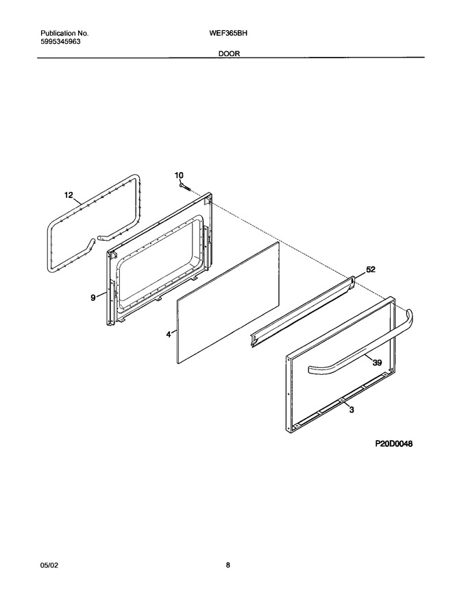 Diagram for WEF365BHWA