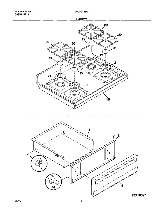 Diagram for WGF354BJDA