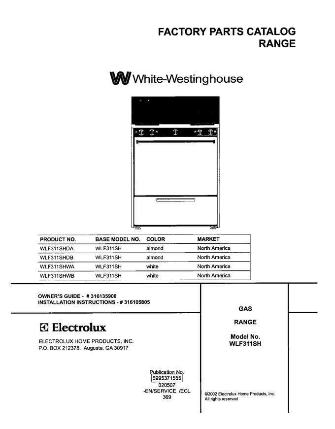 Diagram for WLF311SHDB