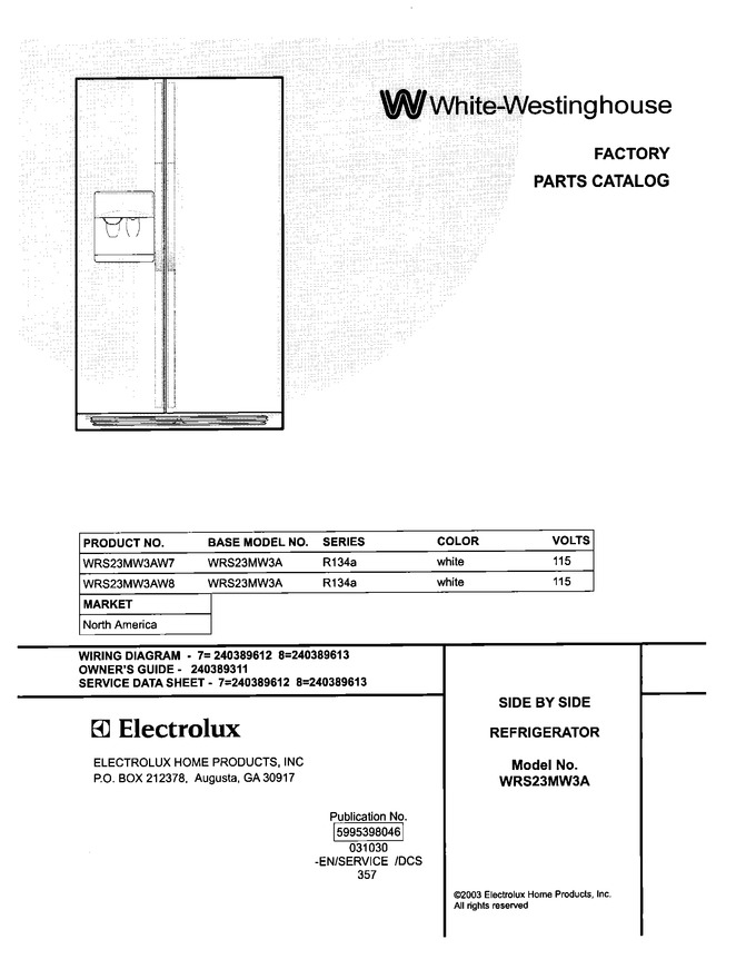 Diagram for WRS23MW3AW8