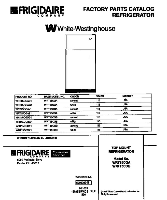 Diagram for WRT15CGAY1
