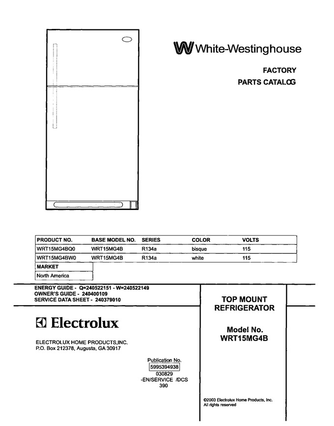 Diagram for WRT15MG4BQ0